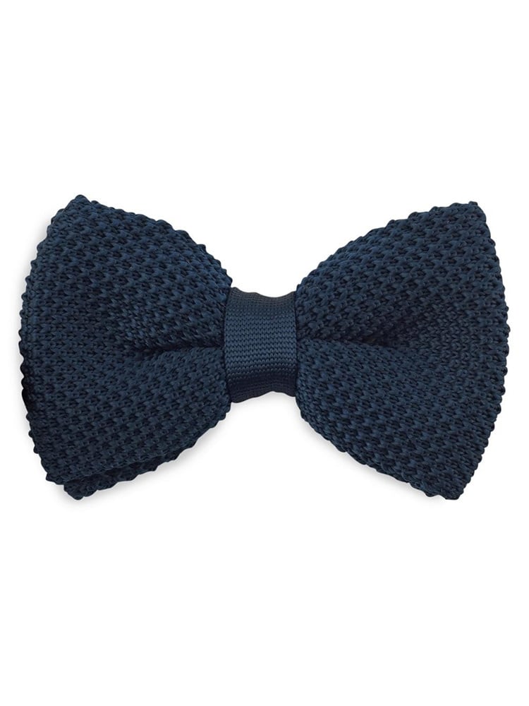 Sir Redman Luxe Vlinderdas | Donkerblauw | Gebreid | Elegante vlinderdas voor mannen