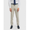 Thomas Pearl Grey | Pantalon | Blauwgrijze visgraat | Vintage