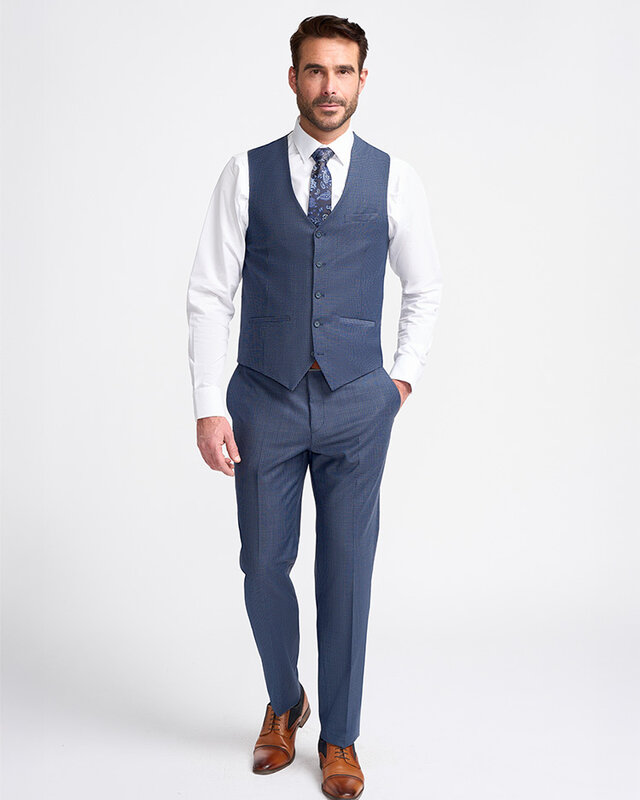 Cavani Mayfair Navy Check | Herren Anzug | 3-teilig | Marineblau | Thomas Shelby