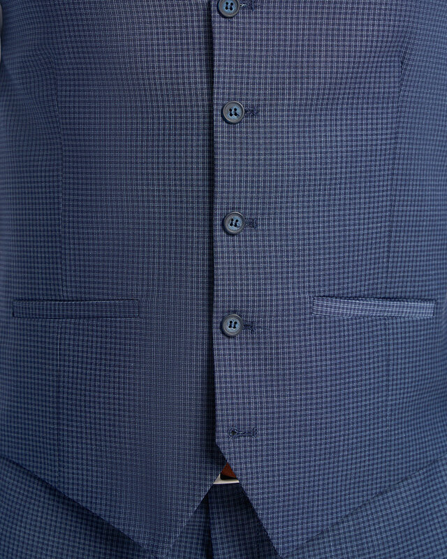 Cavani Mayfair Navy Check | Heren pak | 3-delig | Marineblauw | Thomas Shelby