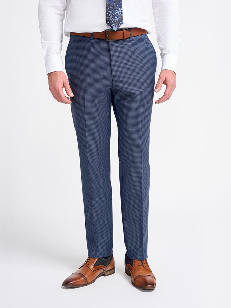Cavani Mayfair Navy Check | Herren Anzug | 3-teilig | Marineblau | Thomas Shelby