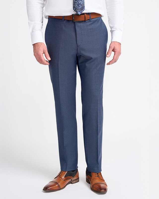 Cavani Mayfair Navy Check | Trousers | Navy blue