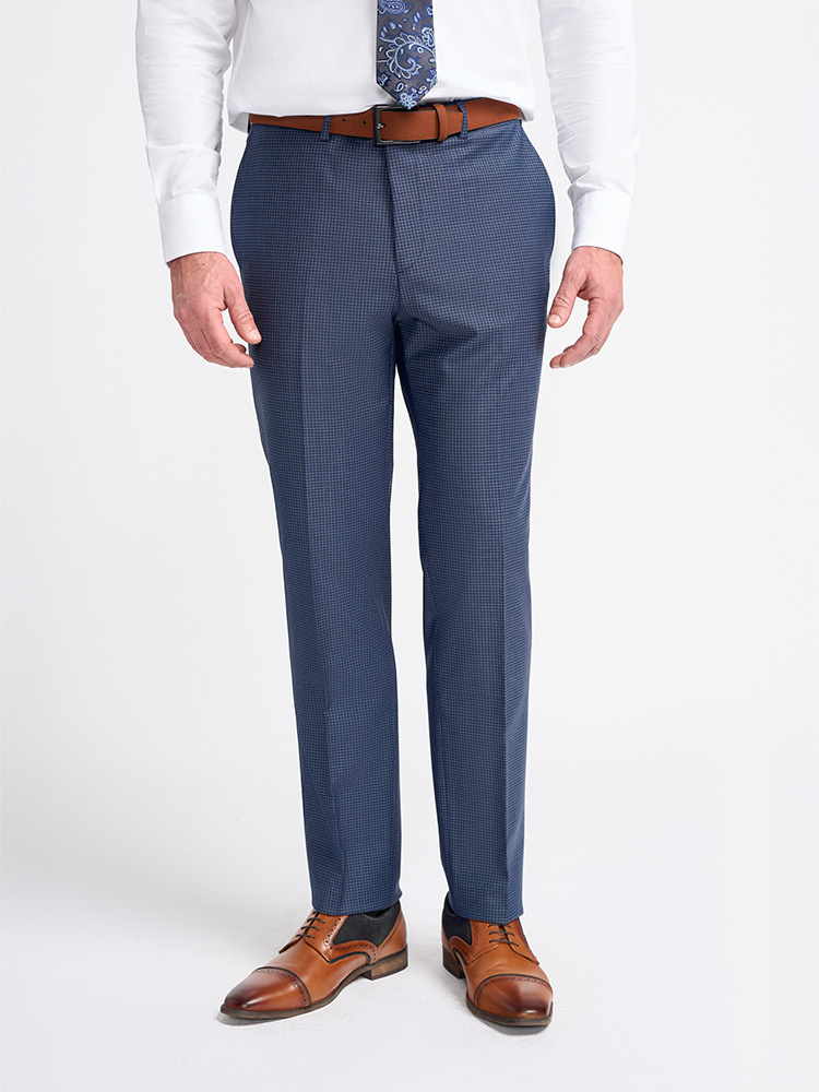 Cavani Mayfair Navy Check | Pantalón | Azul marino