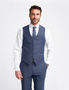 Cavani Mayfair Navy Check | Gilet | Marineblauw