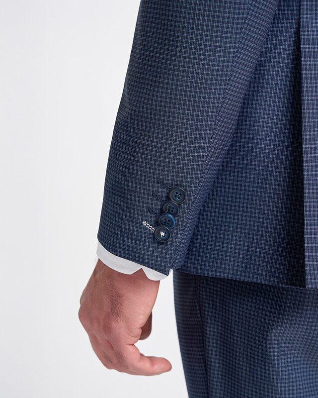 Cavani Mayfair Navy Check | Veste | Navy blue