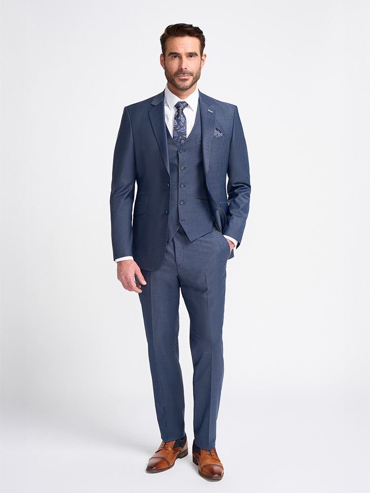 Cavani Mayfair Navy Check | Colbert | Marineblauw