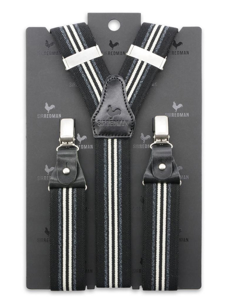 Sir Redman Bretelles Dock Worker | pour homme | Noir | Bretelles traditionnelles
