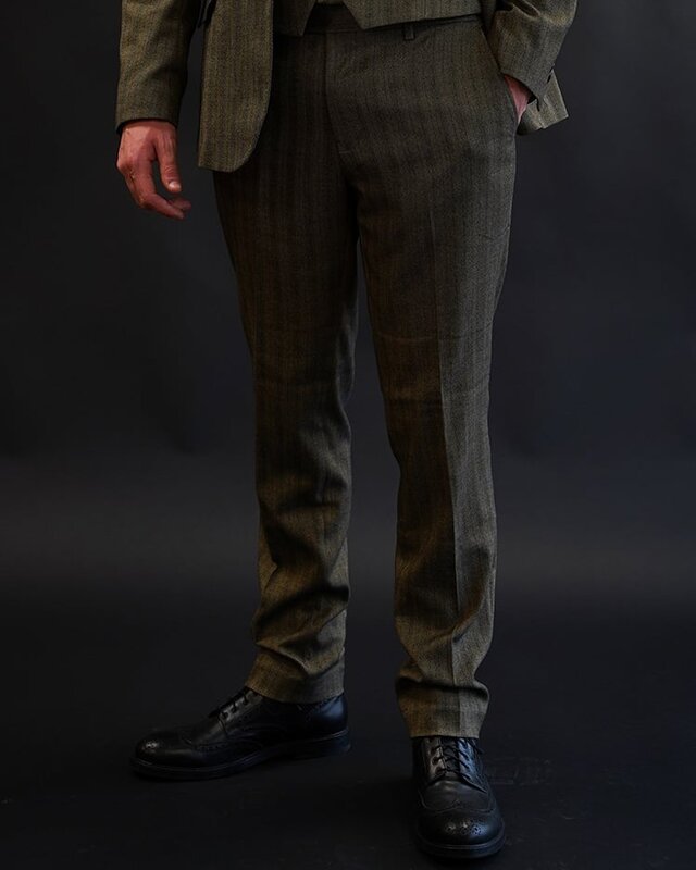 Cavani Damon Sage | Pantalon | Salie verte | Peaky Blinders