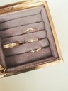 Stackable Snakeskin Ring Evka , Gold Plated