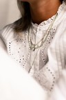 Pearl Necklace Benya, Silver
