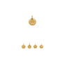 Chinese Element Pendants, Gold Plated