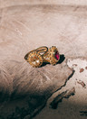 Gold Plated Ring Met Citrien Athena