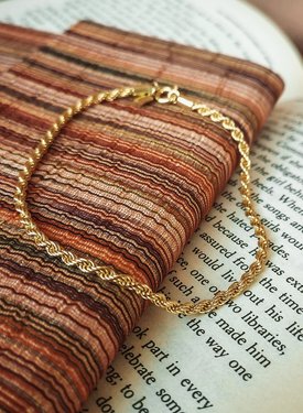 Bracelet Torsadé Plaqué Or Makana