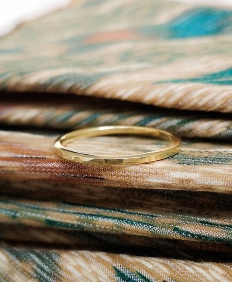 Delicate Stackable Ring Lenka, Gold Plated