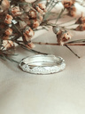 Vintage Pattern Ring Aurora, Silver