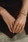 Gold Plated Fijne Stackable Ring Elgiva