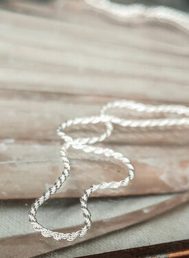 Twisted Necklace Makana, Silver