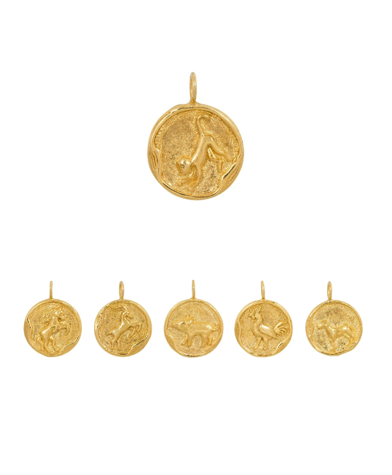 Gold Plated Chinese Zodiac Men's Pendants