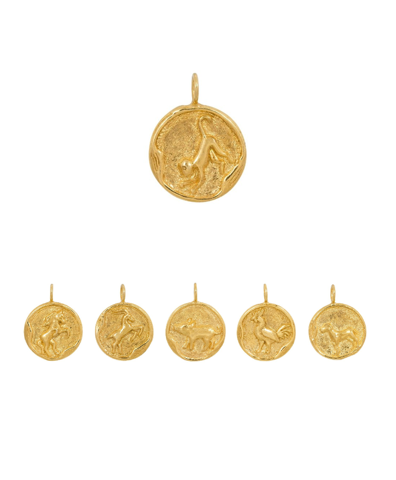 Gold Plated Chinese Zodiac pendants Men's
