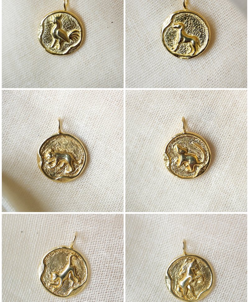Gold Plated Chinese Zodiac Pendants
