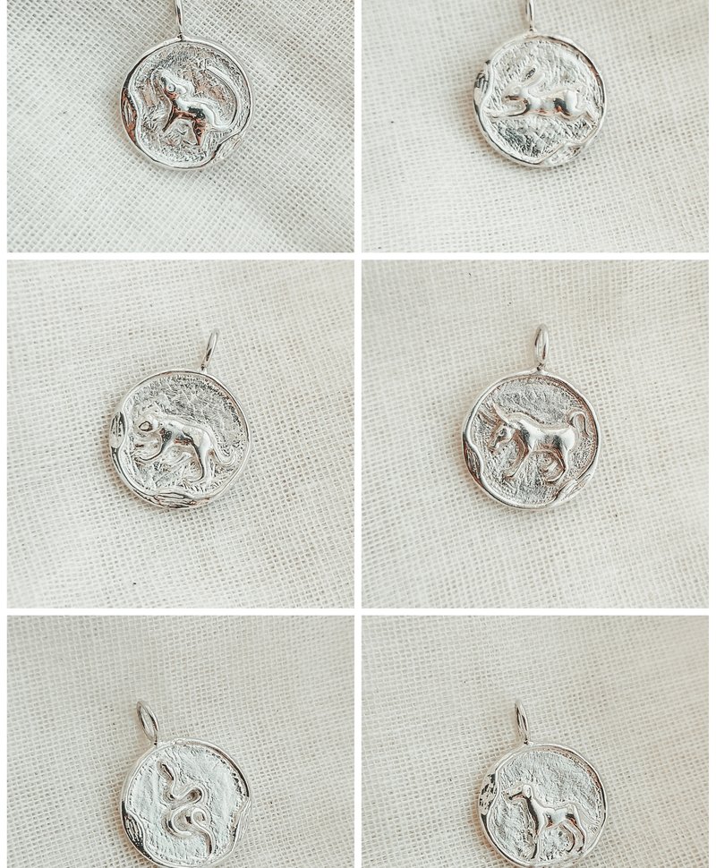 Chinesische Tierkreiszeichen-Anhänger aus Silber