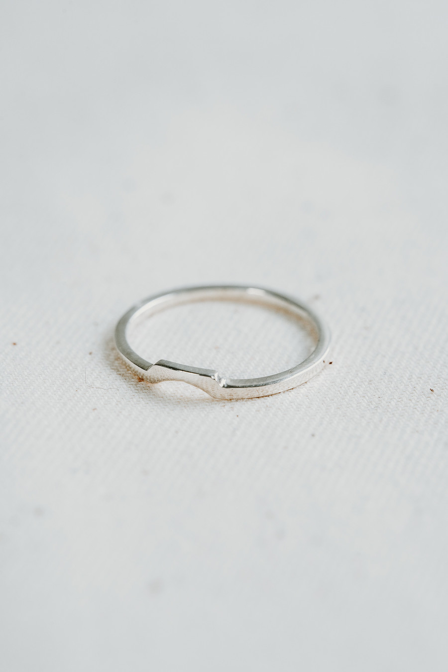 Square Stackable Rings Stackable ring silver - Taj Amsterdam