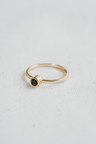 Gold Plated Minimalistische Ring Met Onyx Keala