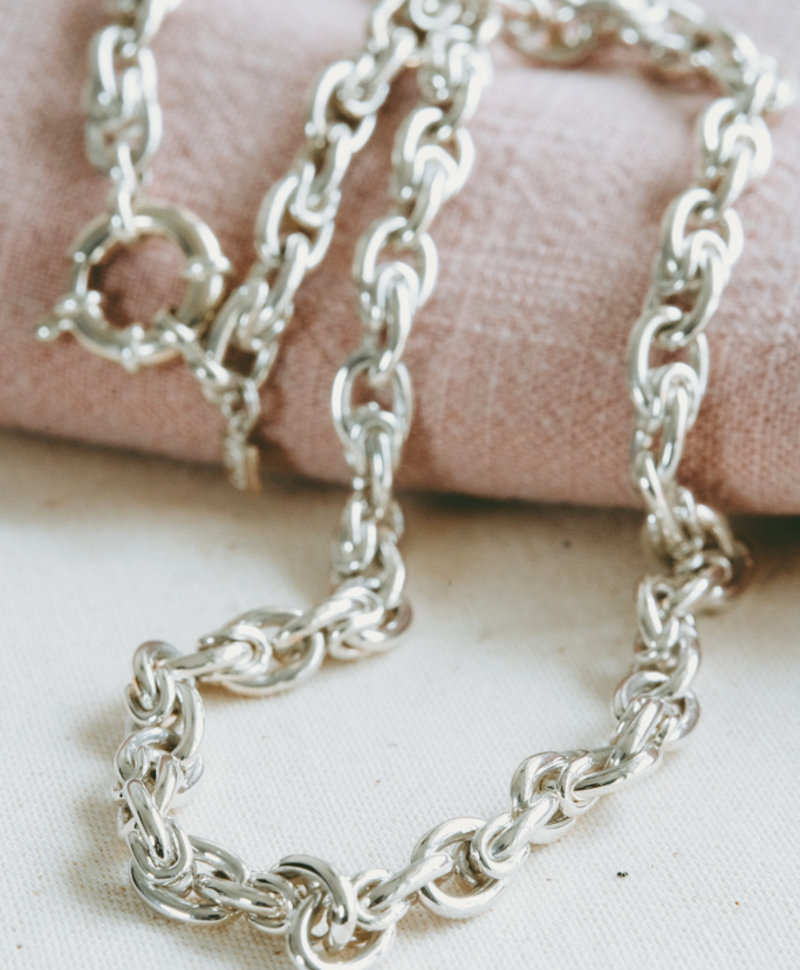 Chunky Necklace Sibyl, Silver