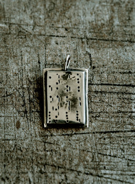 Pendentif Argent Rectangulaire pour Hommes Tue