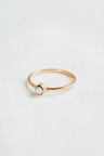 Stackable Pearl Ring Keala, Gold Plated