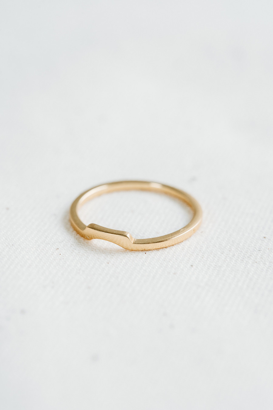 Square Stackable Rings Stackable ring gold - Taj Amsterdam