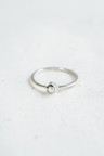 Zilveren Minimalistische Ring Met Parel Keala