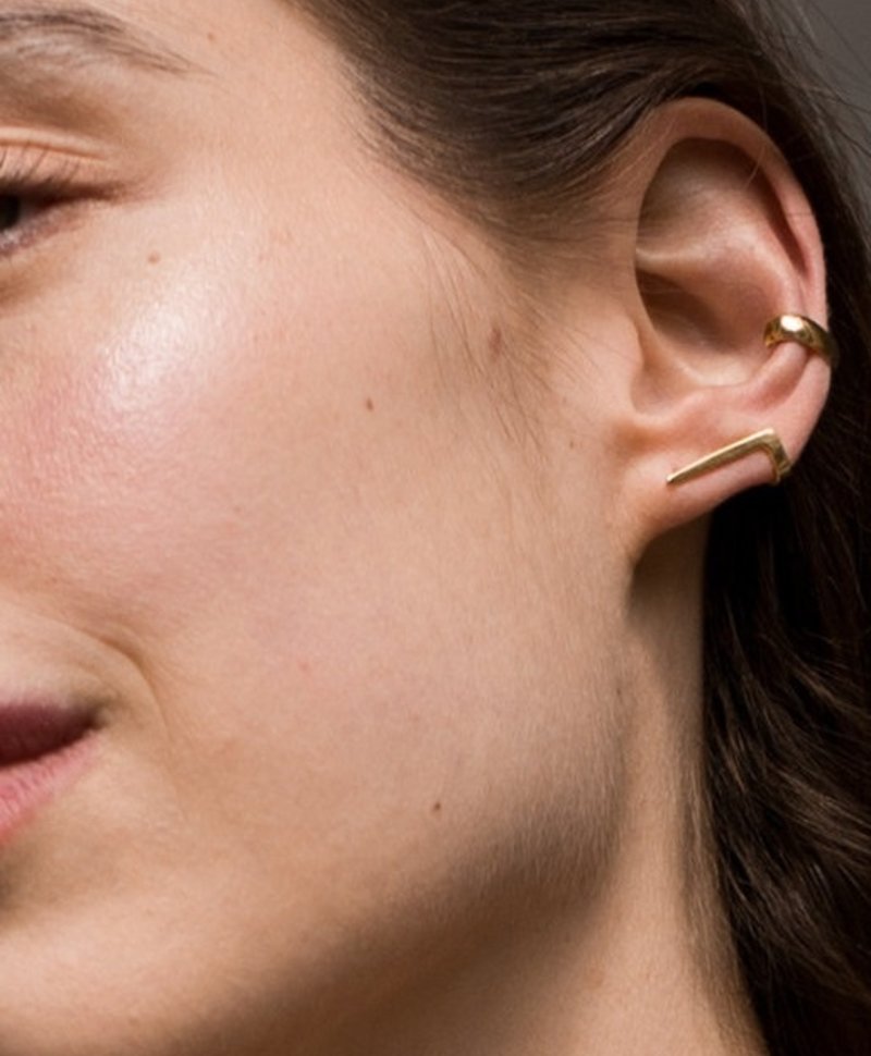 Minimalistic Ear Cuff Gumption, Gold Plated