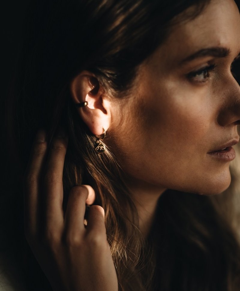 Minimalistic Ear Cuff Gumption, Gold Plated