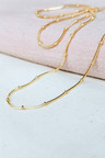 Ball Chain Necklace Alena, Gold Plated