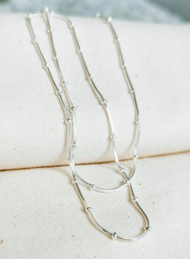 Zilveren Bolletjesketting Alena