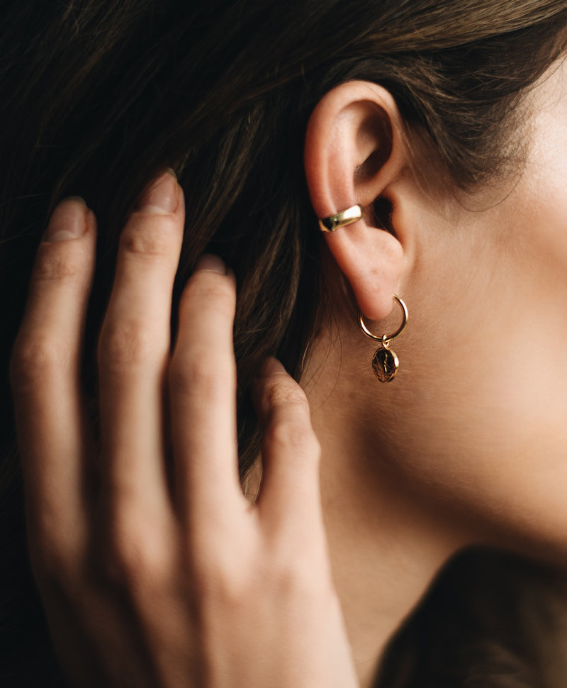 Single Ear Cuff Argent Minimaliste Audace