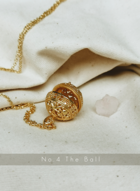 No.4 Gold Plated Zwangerschapsketting, The Ball