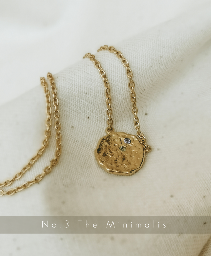 Nr. 3 Vergoldete Mama-Halskette Mit Geburtssteinen, The Minimalist