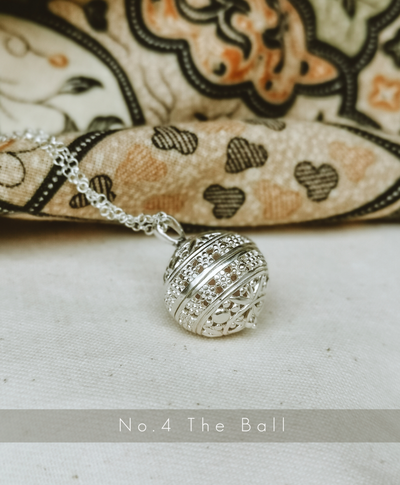 No.4 Silver Pregnancy Necklace, The Ball