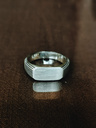 Silver Basic Men's Ring Adad