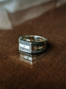 Silver Men's Ring With Carving Akamu