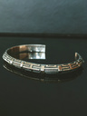 Bracelet Manchette Argent Motifs pour Hommes Pamir