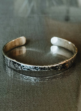 Silver Engraved Men's Cuff Dalton