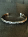 Bracelet Manchette Argent Motifs pour Hommes Pamir