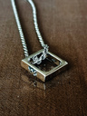 Silver Men's Cube Pendant Inguz