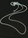 Silver Flat Men's Chain Necklace Baste