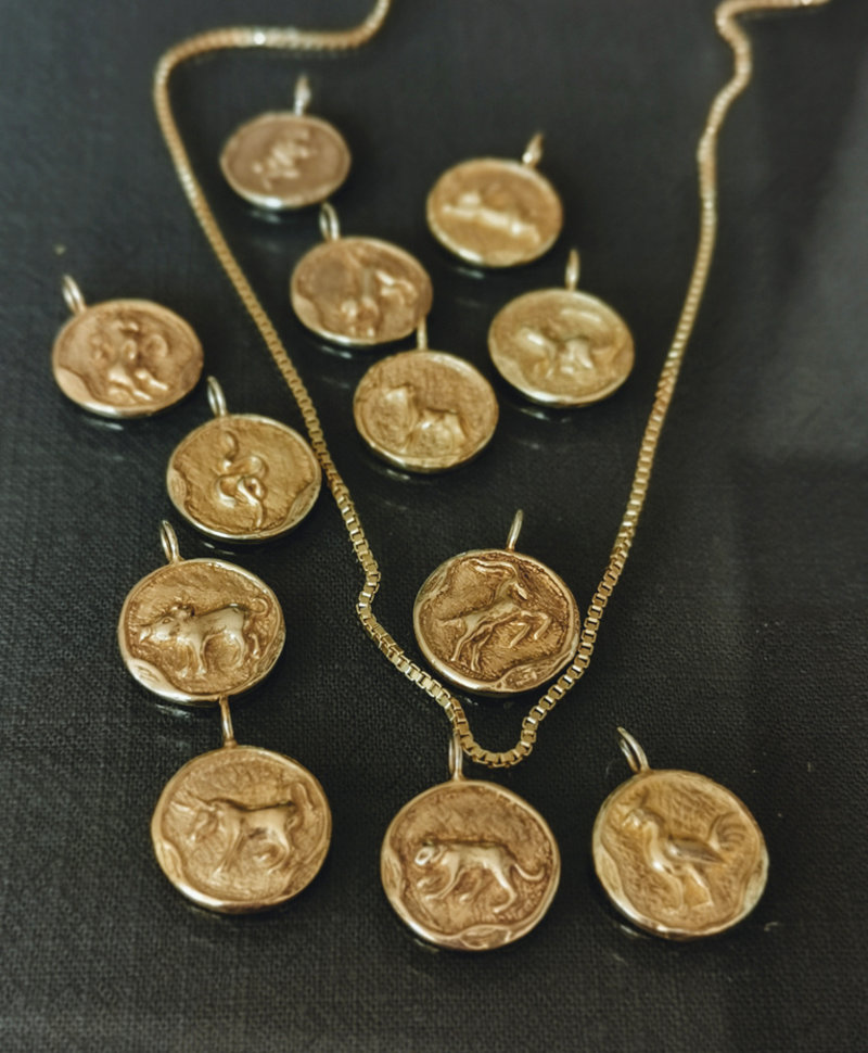 Gold Plated Chinese Zodiac Men's Pendants