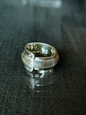 Silver Wired Men's Ring Giùlan