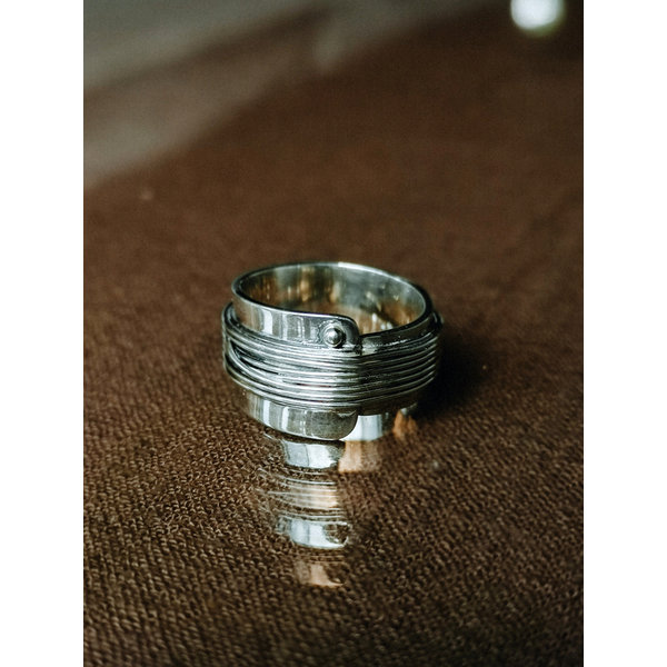 Silver Wired Men's Ring Giùlan - Taj Amsterdam